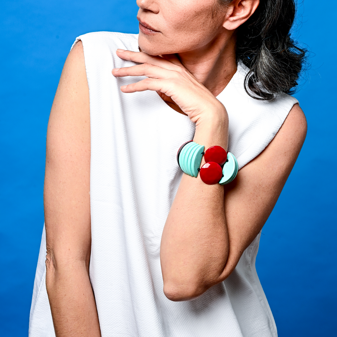 אדום פוליה וטורקיז