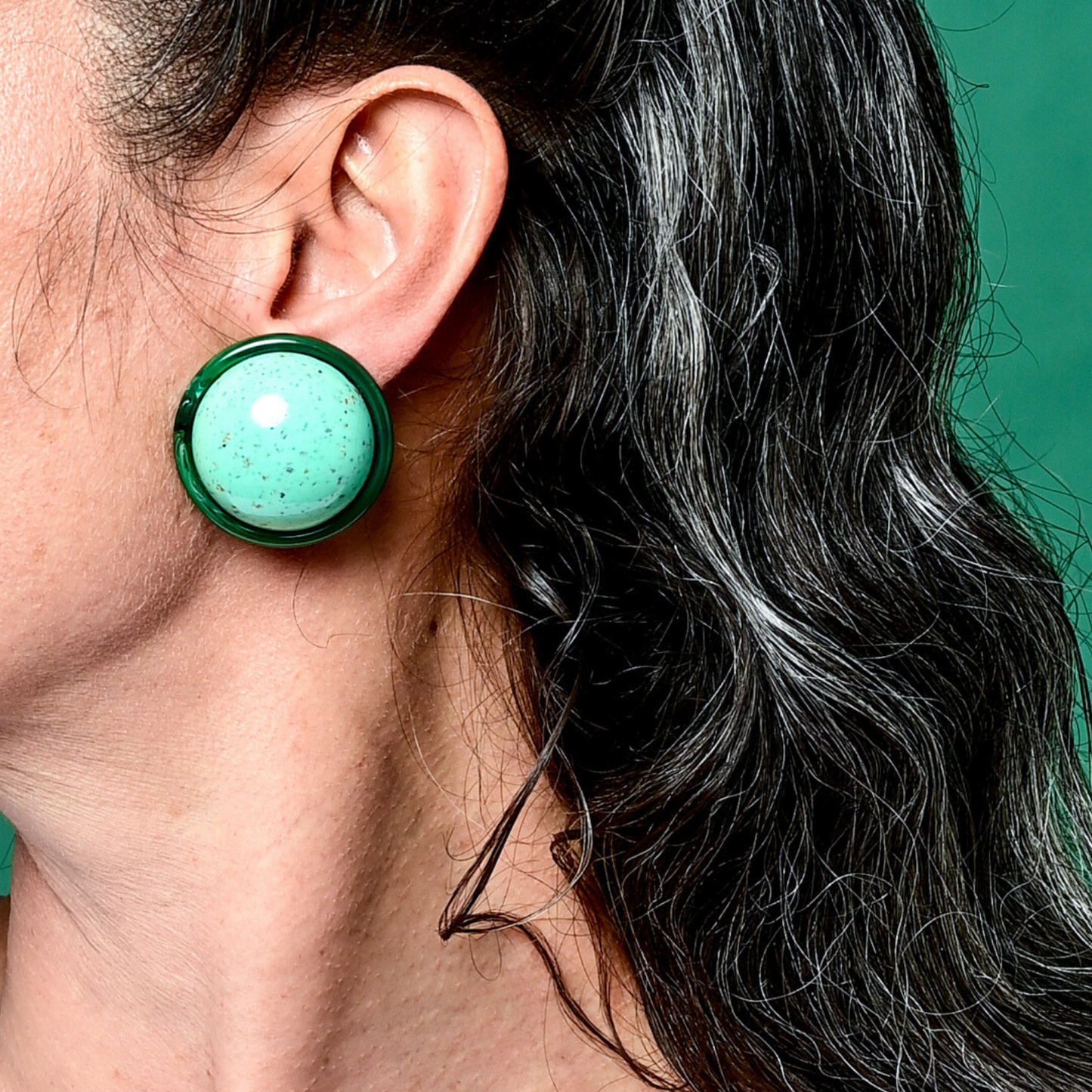 כפתור טורקיז וירוק