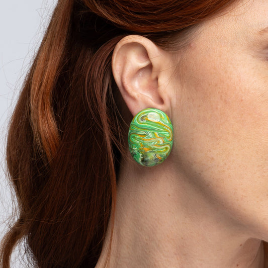 ירוק משויש אובל