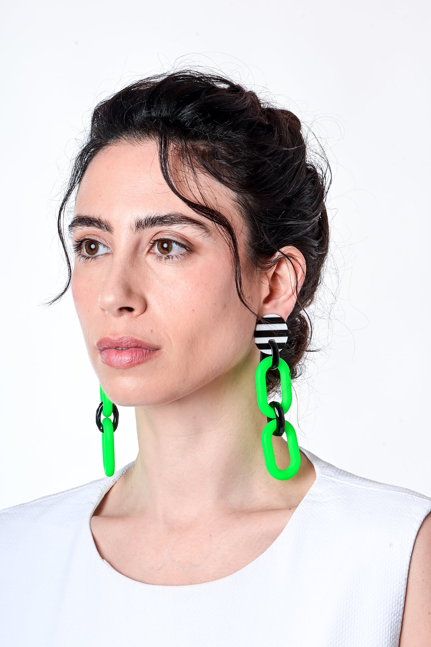 Double Loop Neon Green