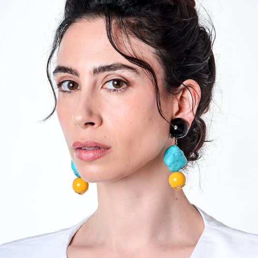 Bambi Turquoise & Yellow