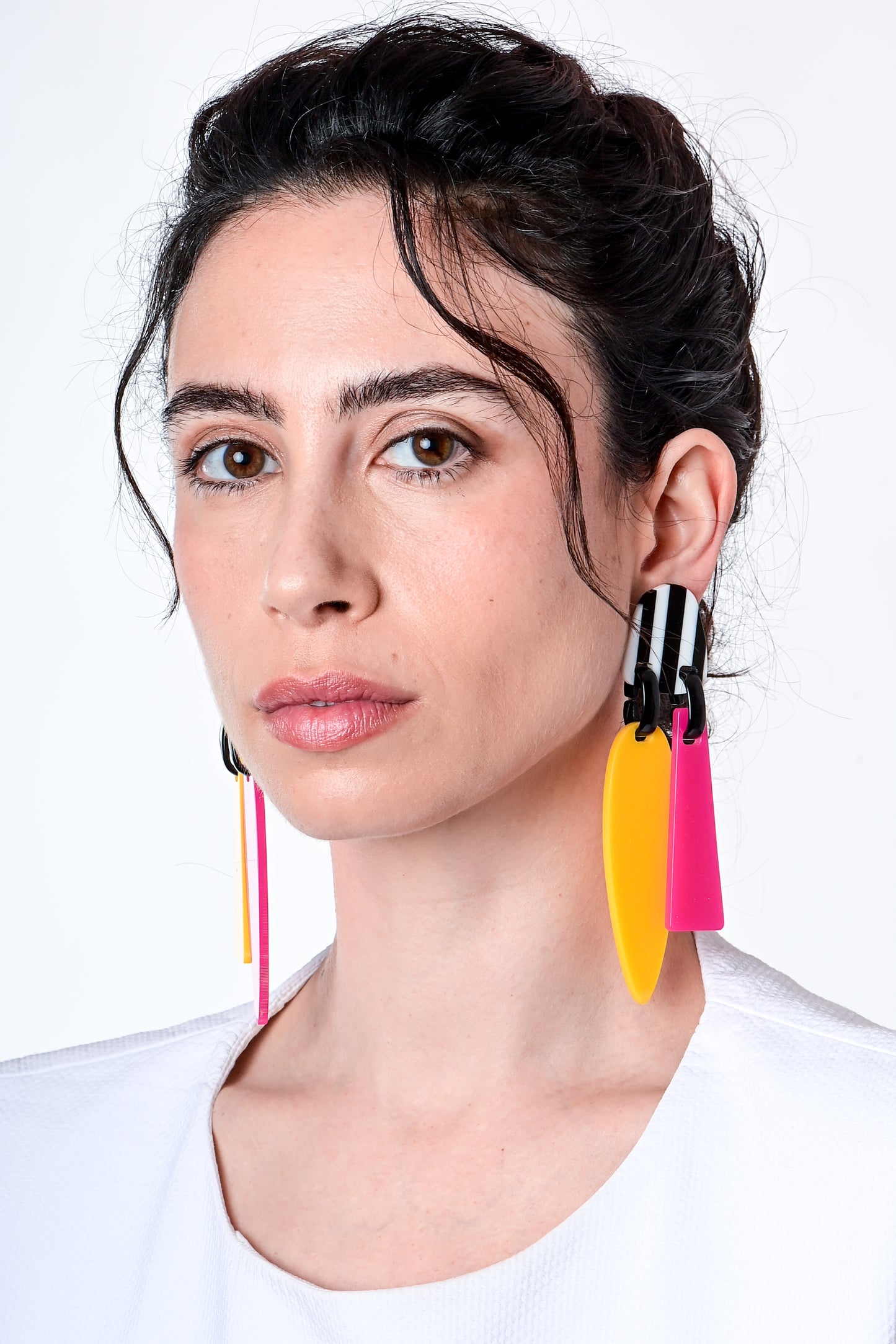 פוקסיה/צהוב/פסים