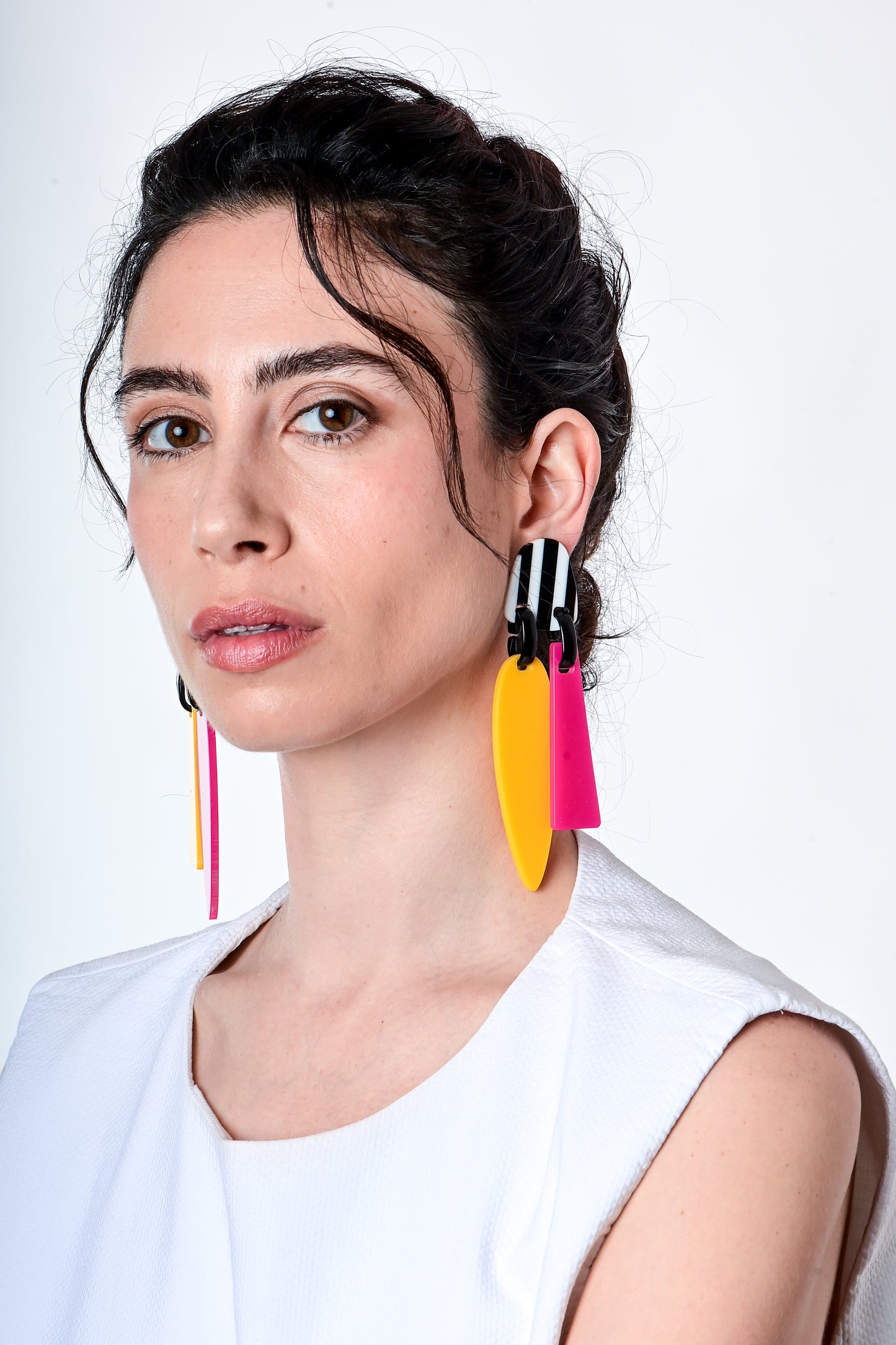 פוקסיה/צהוב/פסים