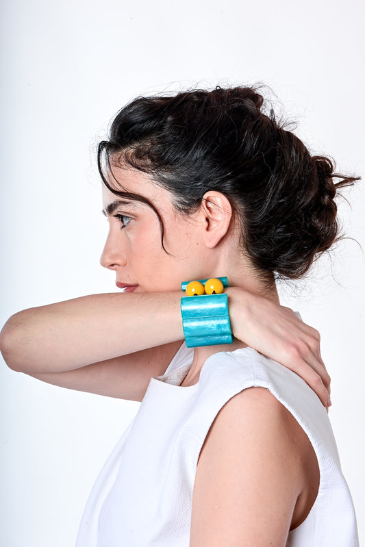 Coca Turquoise & Yellow