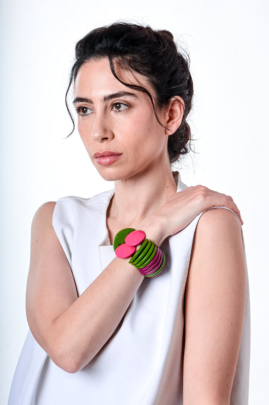 Puglia Green/Fuchsia/BW