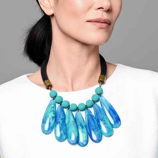 Jenny Marbeled Turquoise