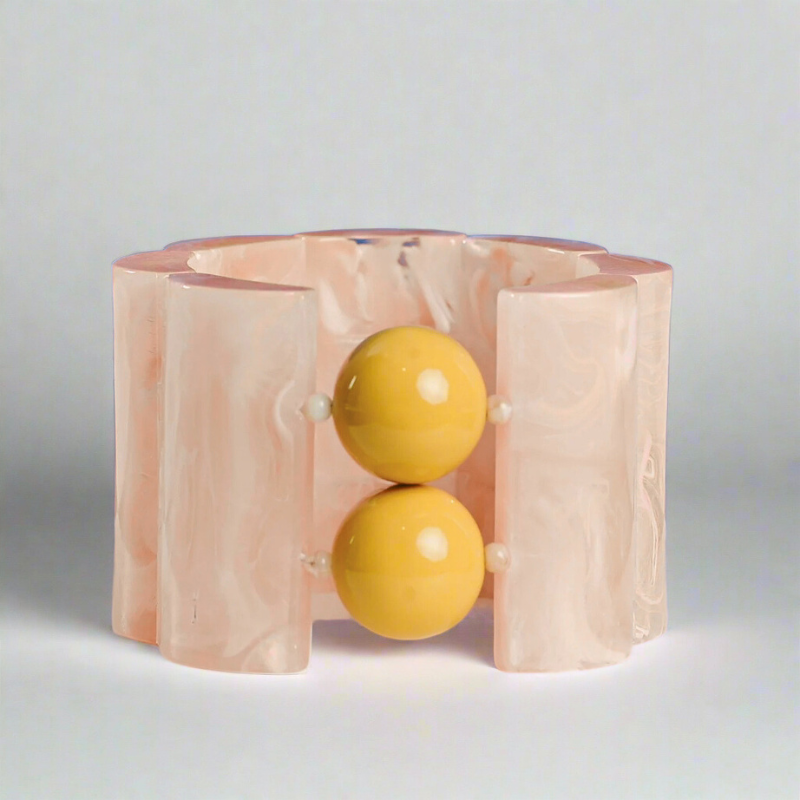 Coca Pink with Yellow