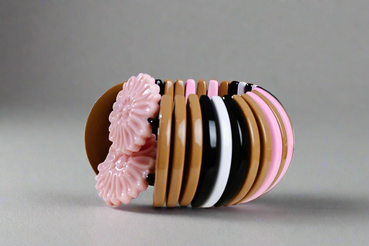 מרגריטה ורוד/אוקר/שחור/לבן