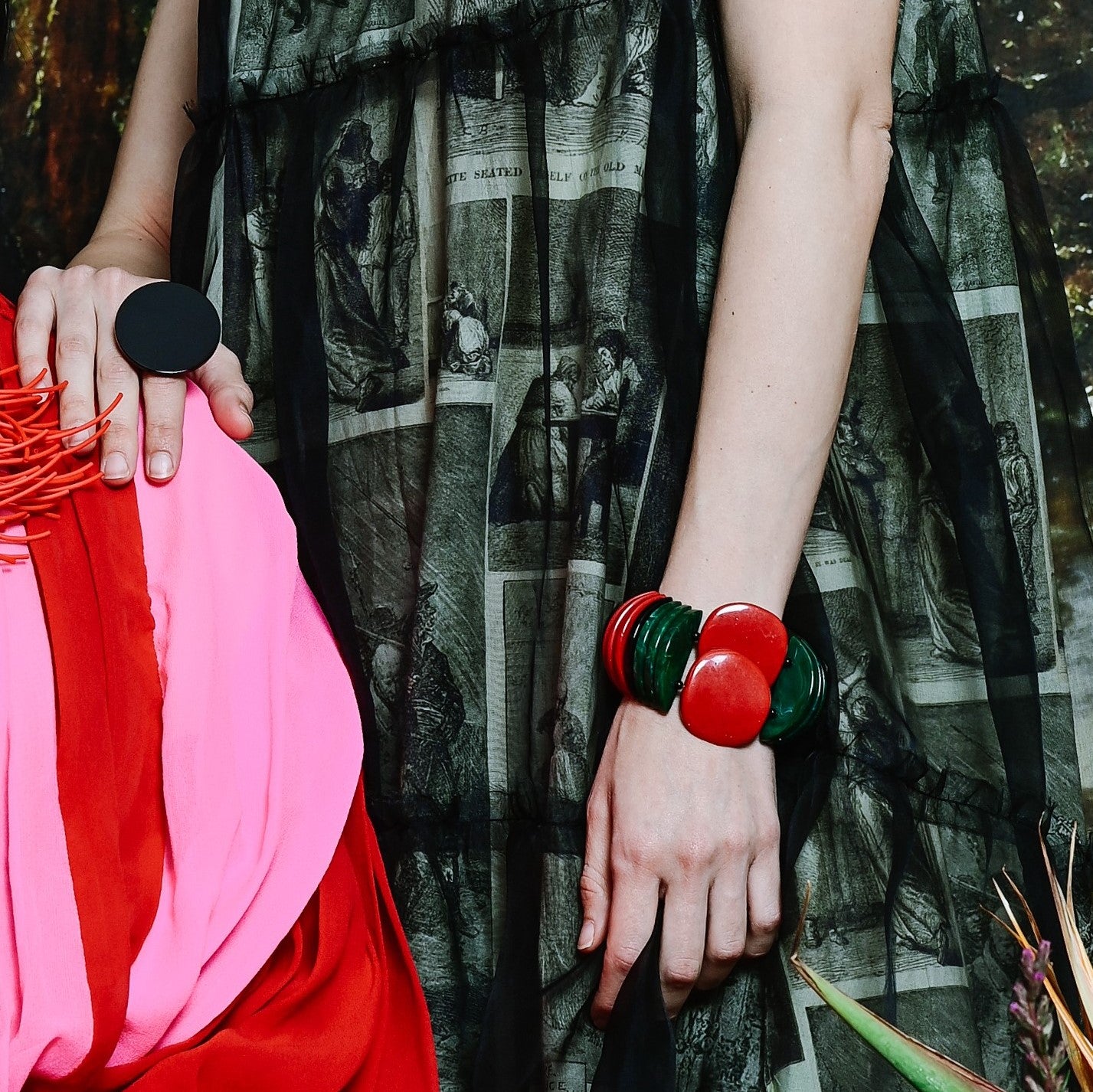 פוליה אדום/ירוק/שחור