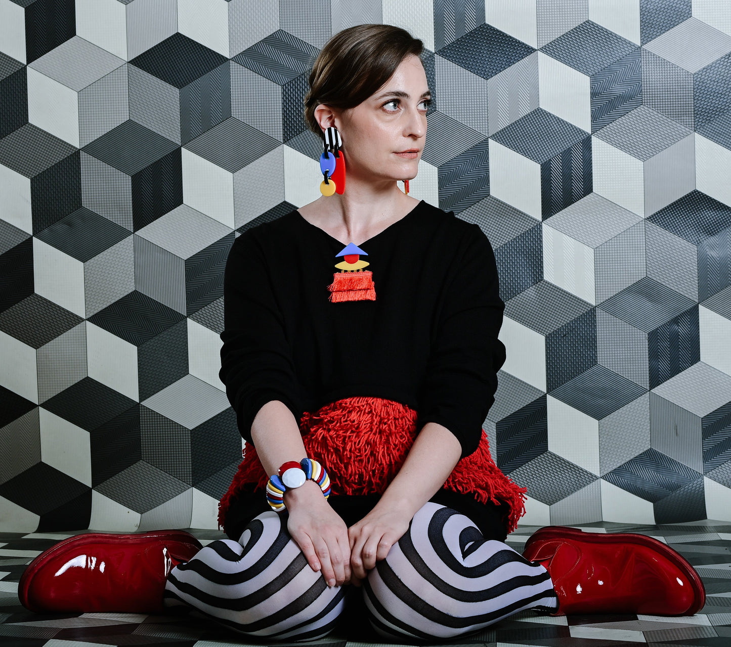 טופ עם שלושה פסים