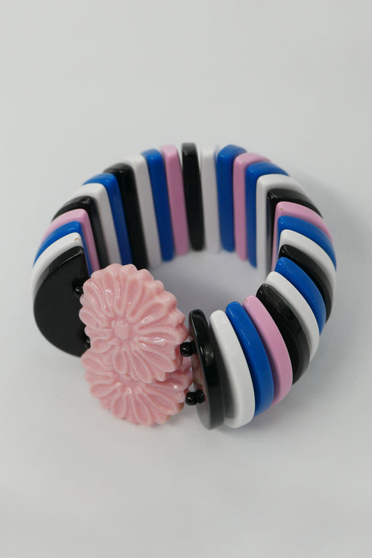 Puglia Daizy Pink/Blue/White/BK