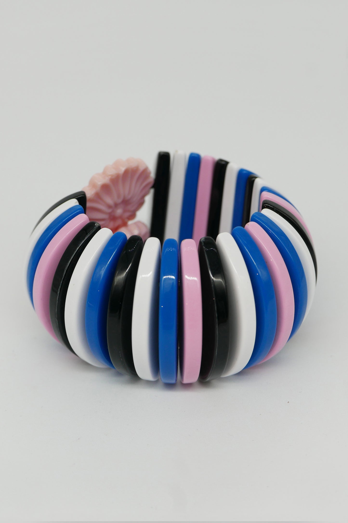 פוגליה דייזי ורוד/כחול/לבן/שחור