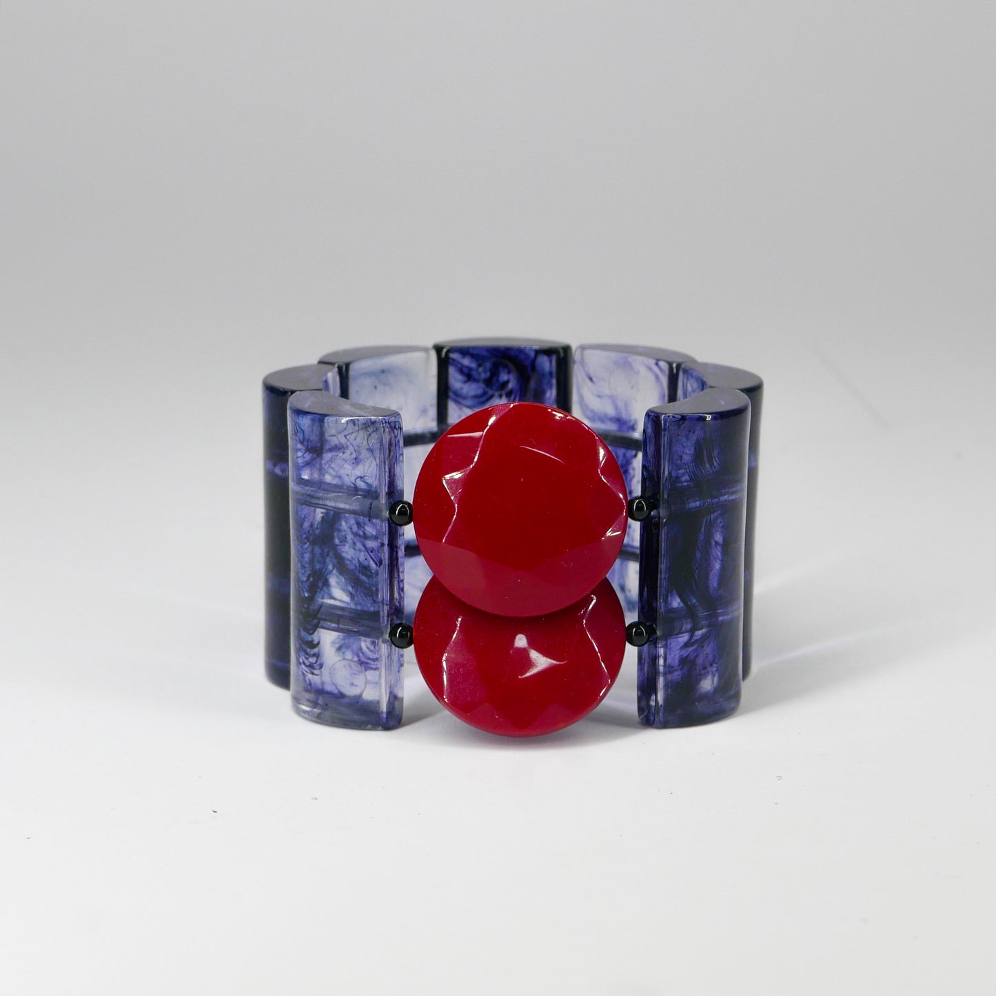 קוקה שקוף שחור עם אדום