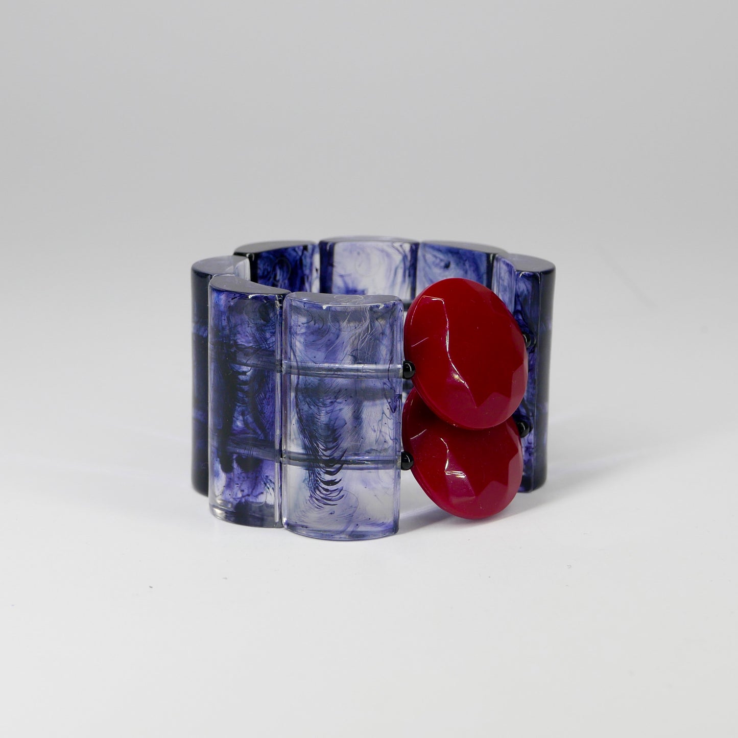 קוקה שקוף שחור עם אדום