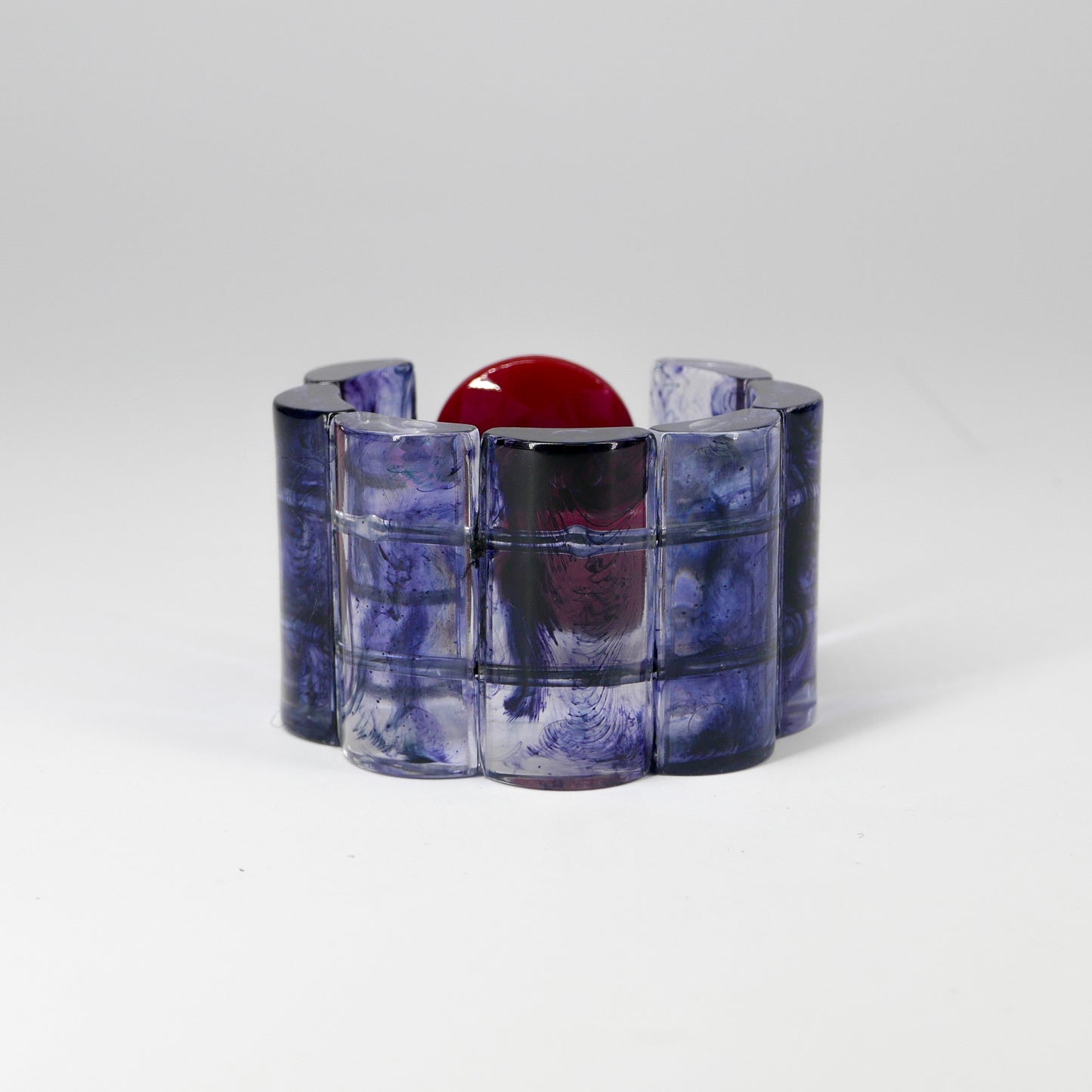 קוקה שקוף שחור עם אדום