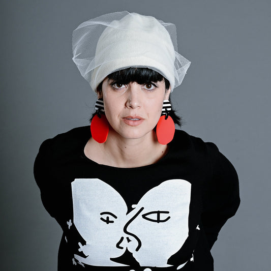 Jane Red & BW Stripes