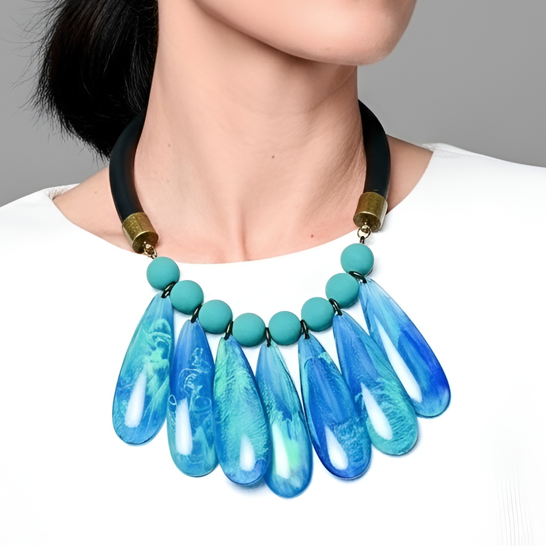 Jenny Marbeled Turquoise