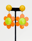 Flora Lime Green Dot