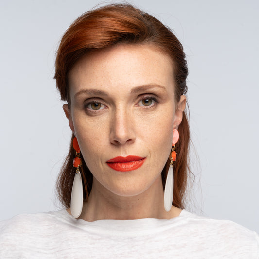 Prague Jennies Orange & White