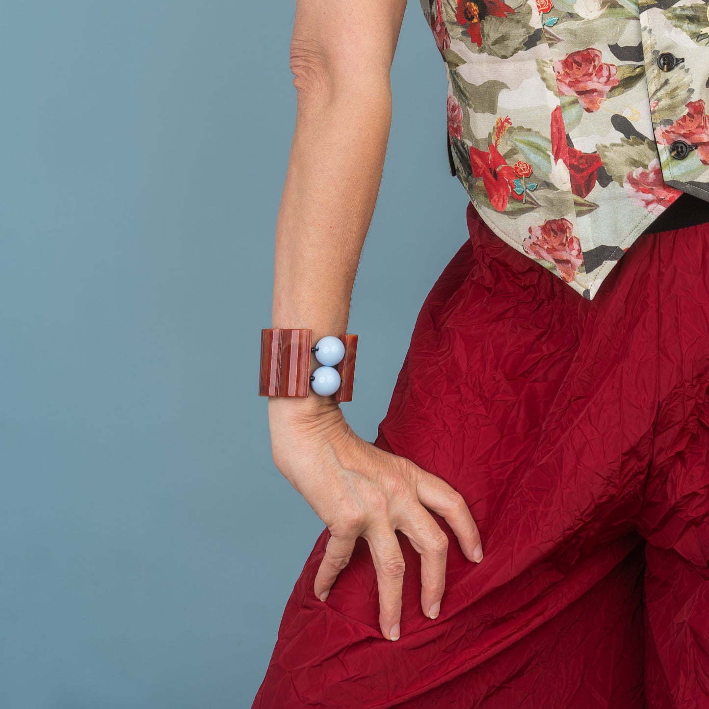 Coca Terracotta Red with Ciel