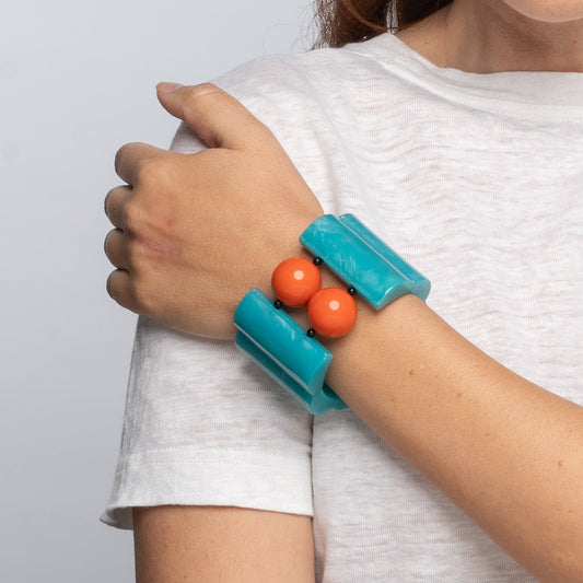 Coca Turquoise & Orange