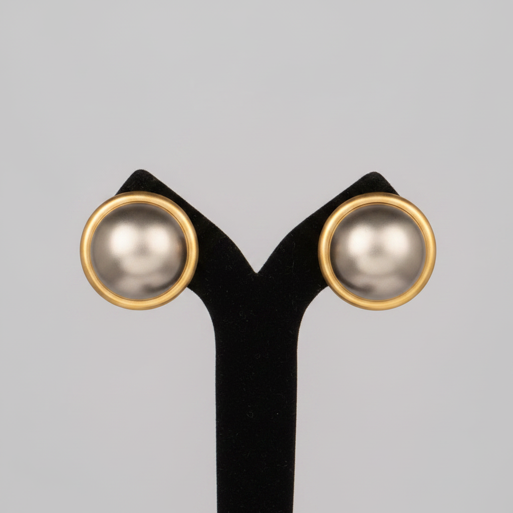 Button Silver and Gold