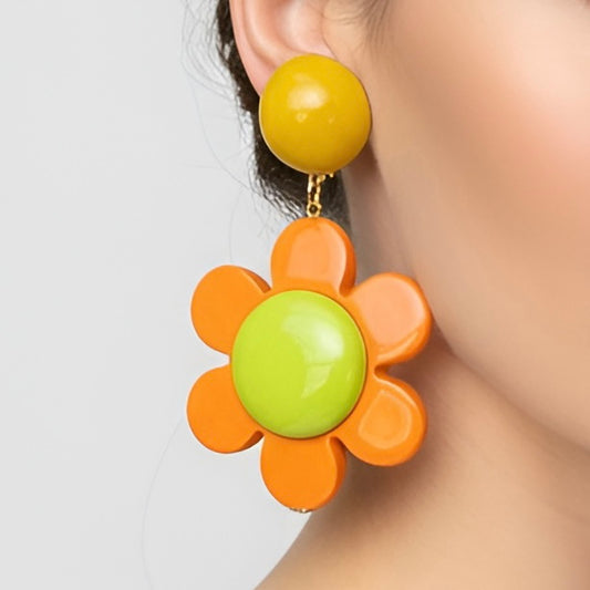 Flora Lime Green Dot