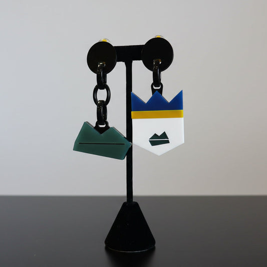 Cards - Asymmetrical Earrings