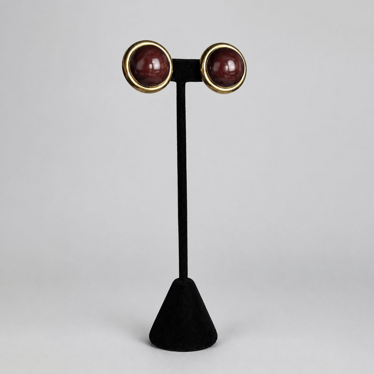 Button Brown with Gold