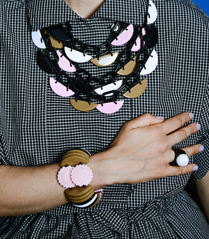 Canoes Pink/Ochre/White